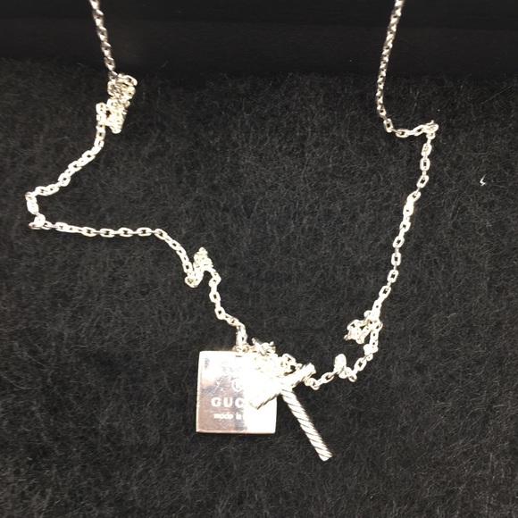 24 HR SALE❗️Gucci Square charm & Cross necklace - Picture 8 of 8